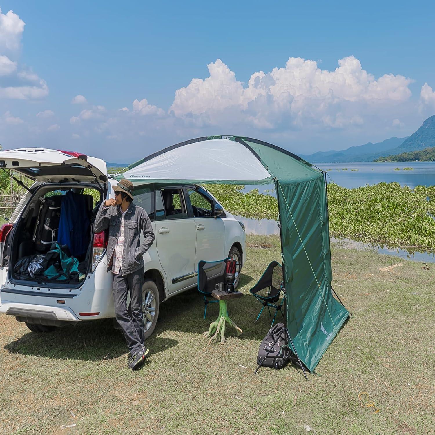 Car Side Awning with Screen - Camping Tent - 6