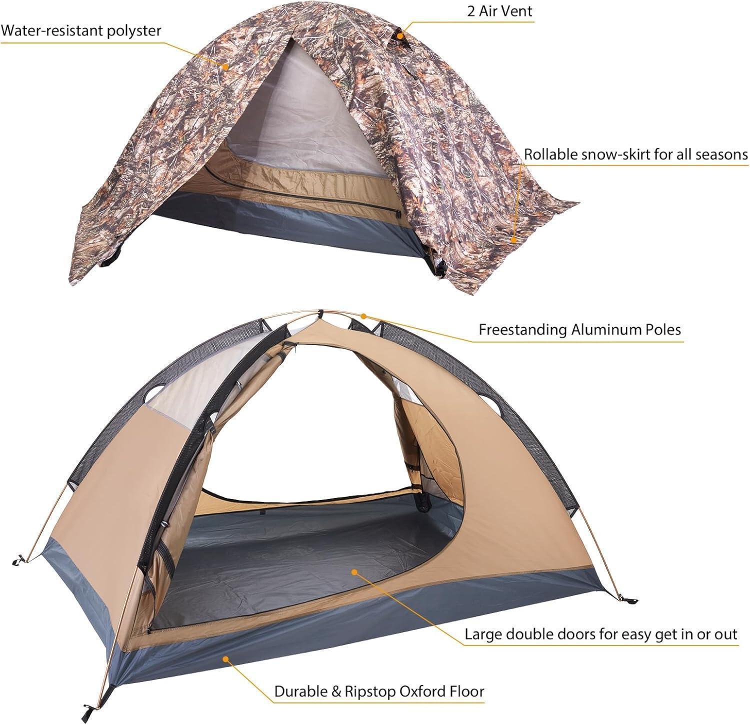 2 Person 4 Season Camping Tent - Camping Tent - 3