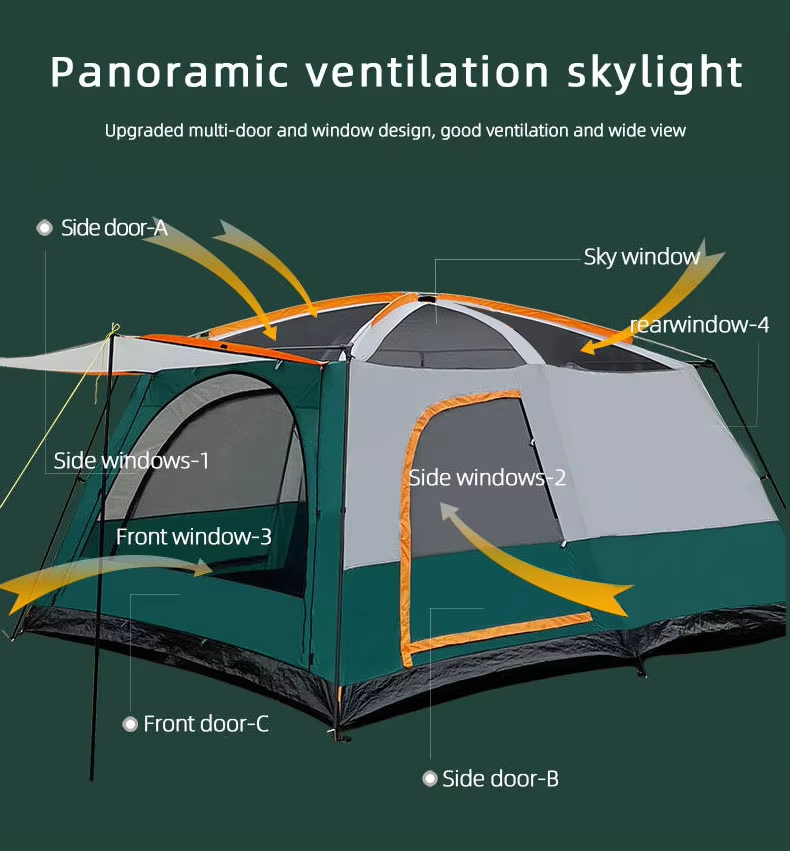Two rooms with oversized outdoor camping tents - Camping Tent - 5