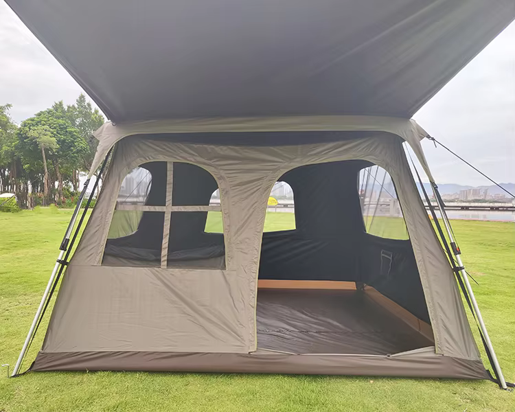 Portable waterproof double-layer camping tent - Camping Tent - 11