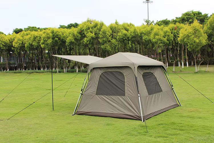 Portable waterproof double-layer camping tent - Camping Tent - 12