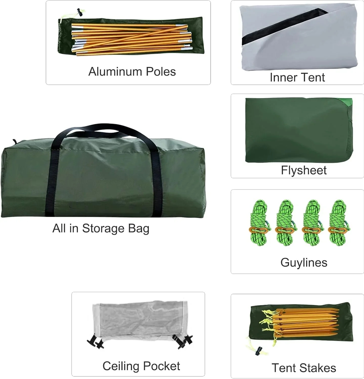 Outdoor camping 4 people 4 seasons tent - Camping Tent - 7